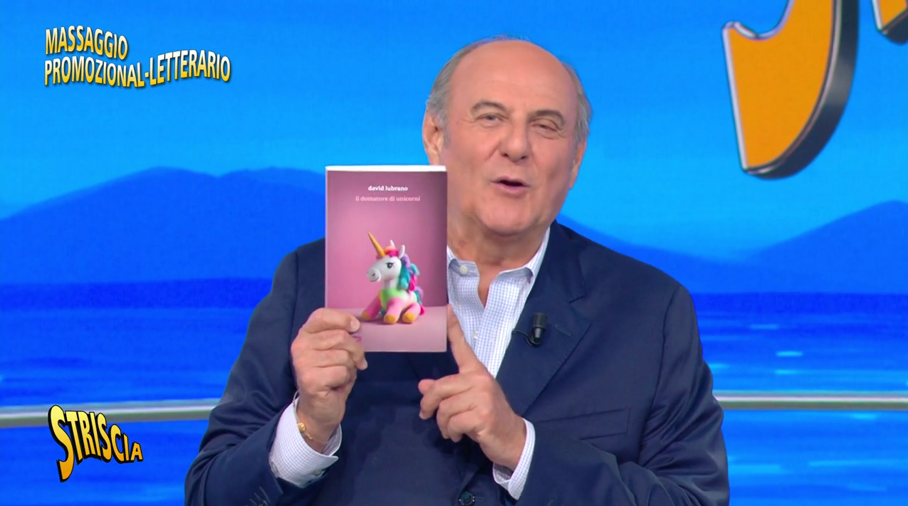 Il domatore di unicorni di David Lubrano presentato a Striscia la notizia